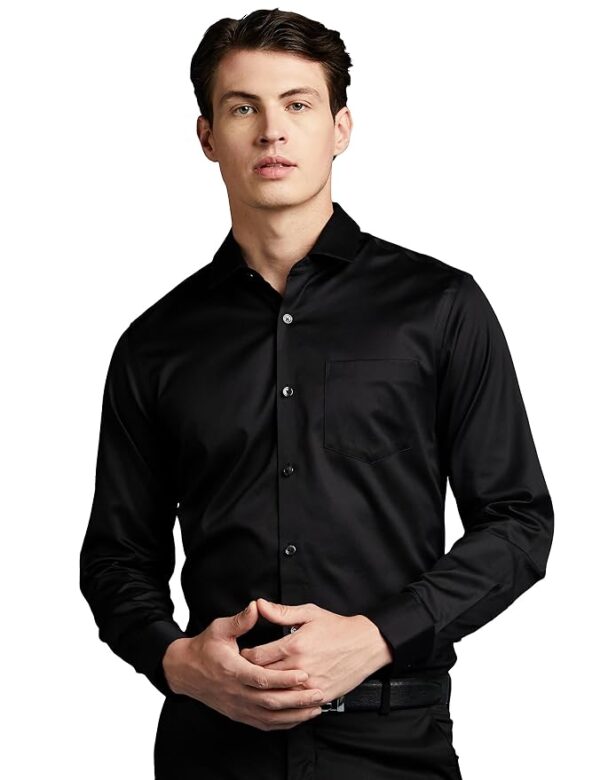 Men's Wrinkle-Resistant Regular Fit Cotton Formal Shirt