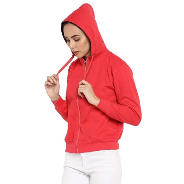 Clothing Women's Cotton Hooded Neck Sweatshirt - Image 4